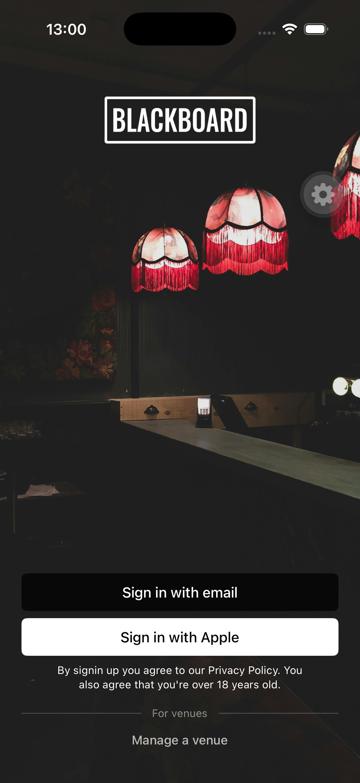 Blackboard app — screen 2